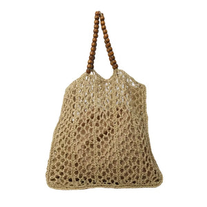 Bolsa Praia Amélie - Charme Artesanal em Cáqui
