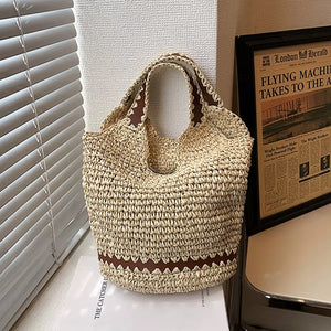 Bolsa Praia Palha Belle Bege