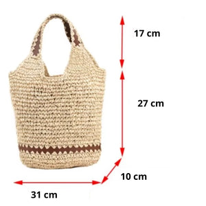 Bolsa Praia Palha Belle Medidas