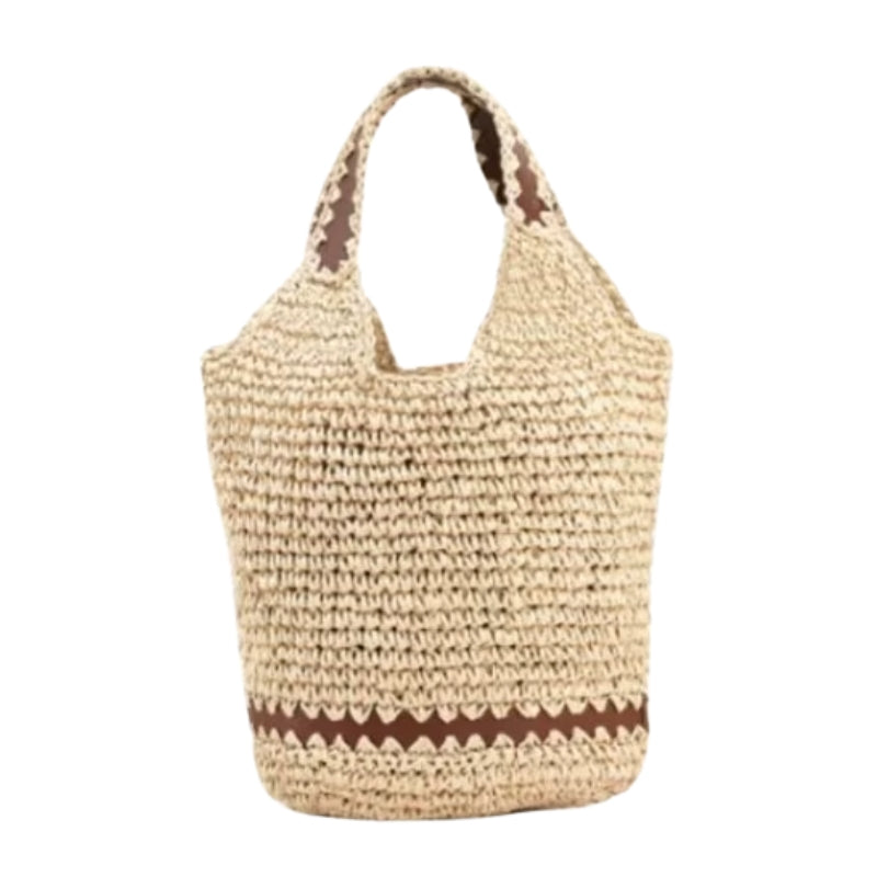 Bolsa Praia Palha Belle - Versatilidade e Estilo em Bege
