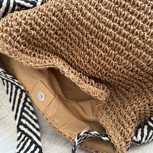 Bolsa Detalhes da Palha