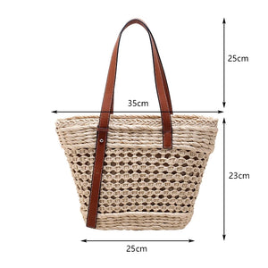 Bolsa Praia Palha em Rattan Aurora Medidas