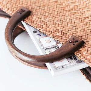 Bolsa Praia de Palha Marrom