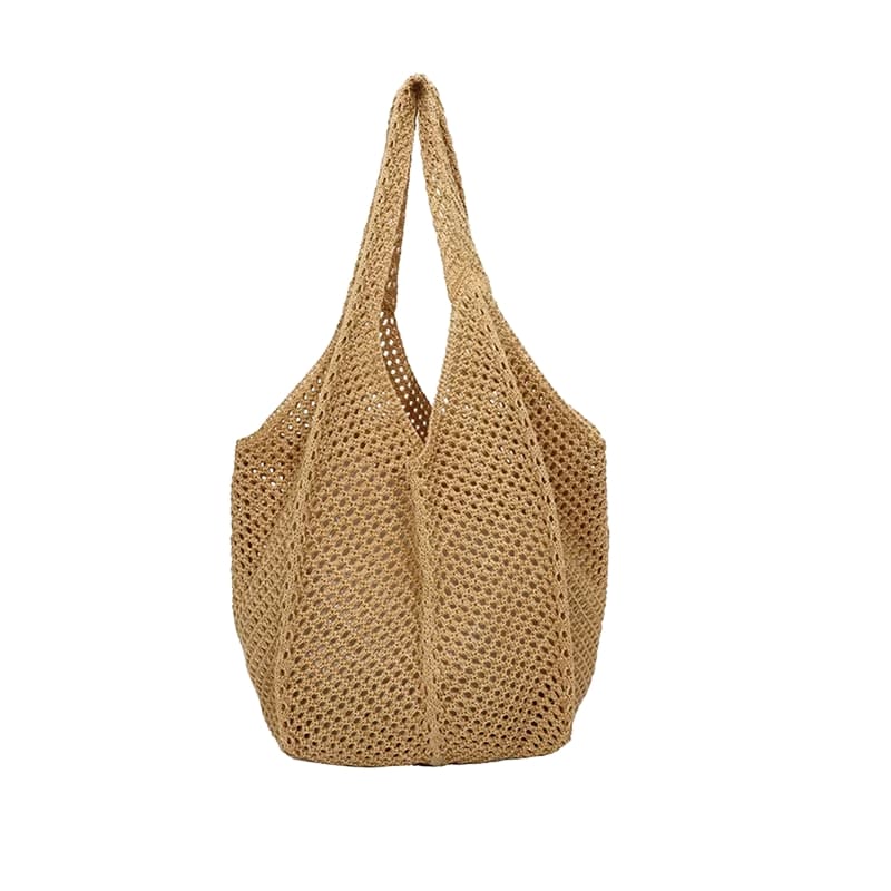 Bolsa Praia Crochê Venezia - Marrom Casual