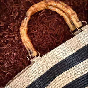 Bolsa de palha sofisticada