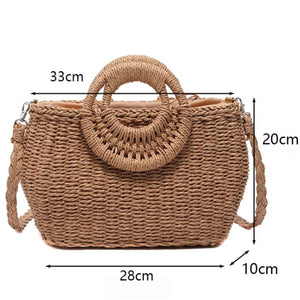 Bolsa de Praia Palha Trançada Medidas