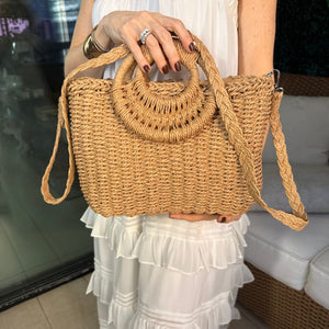 Bolsa de Praia Palha Trançada Lunéa