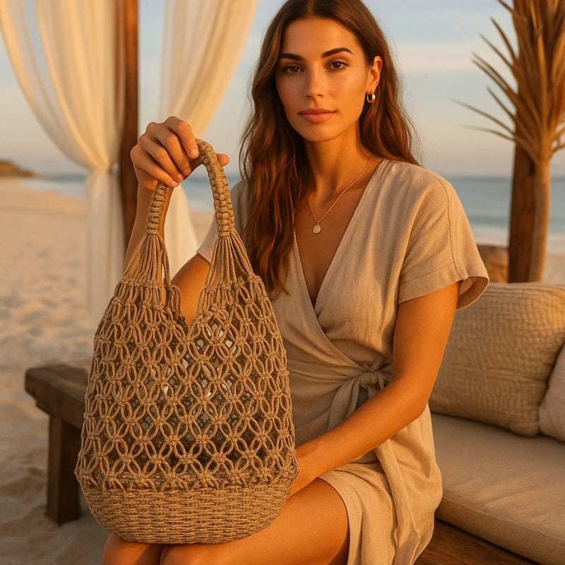 Bolsa de Praia de Crochê Helena