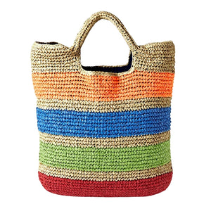 Bolsa de Praia em Linho Mykonos – Estilo Palha Elegante