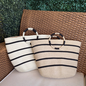 Bolsa de Palha Riviera Listrada Leve