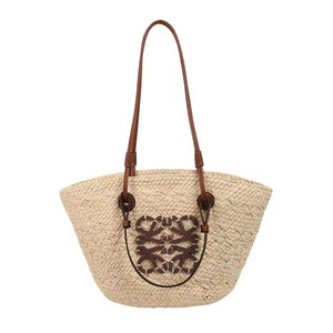 Bolsa de Praia Chique Belle Lune – Palha Bege