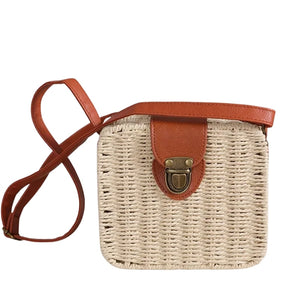 Bolsa de Praia Chique Retangular Bege – Elegância Natural