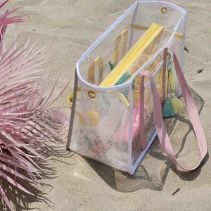 Bolsa de Praia Impermeável Rosa