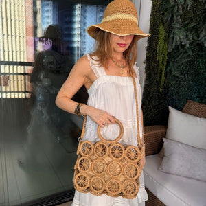 Bolsa de Praia Palha Trançada Nara