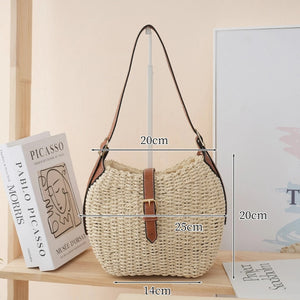 Bolsa de Praia Siena Palha Medidas