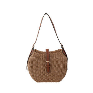 Bolsa de Praia Siena Palha Natural Cáqui