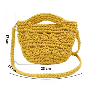 Bolsa de Praia de Crochê Medidas