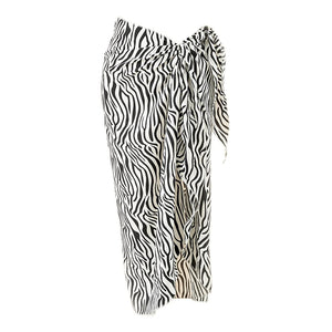 Canga de Praia Zebra Elegance - Luxo e Proteção para o Verão
