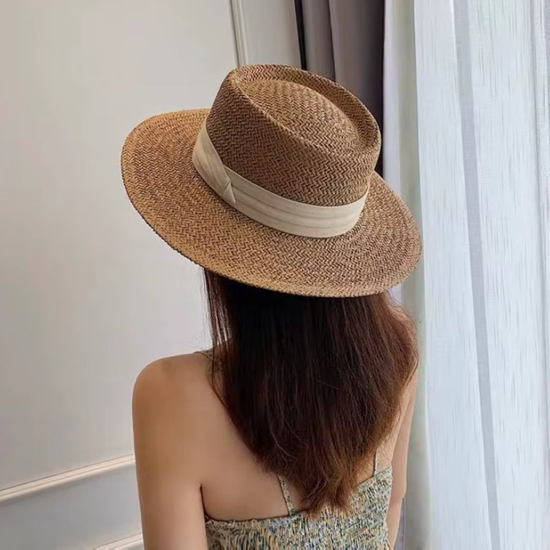 Chapéu Panamá Feminino Ibiza – Estilo Verão em Cáqui