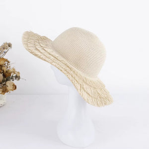 Chapéu de Palha Feminino Bege