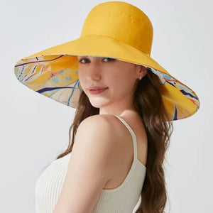 Chapéu de Sol Dupla Face Amarelo