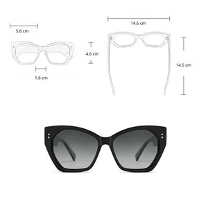Óculos Feminino de Sol Cannes Medidas