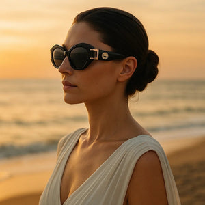 Óculos Feminino de Sol Noir Élite – Elegância Preto