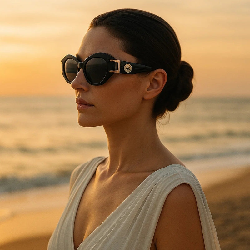 Óculos Feminino de Sol Noir Élite – Elegância Preto