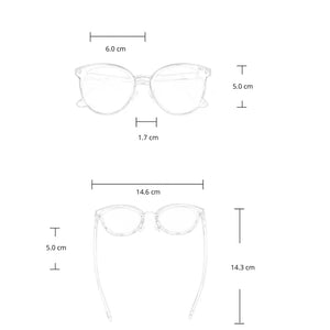 Óculos Feminino de Sol Verona Medidas