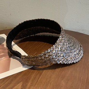 Viseira Feminina de Praia Rattan