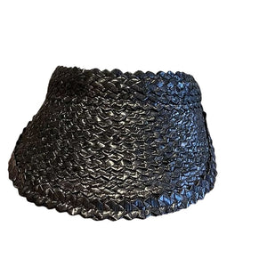 Viseira Feminina Rattan SunBreeze - Elegância em Preto