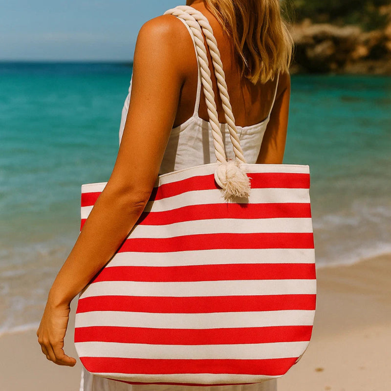 Bolsa de Praia Listrada Marbella - Grande e Versátil