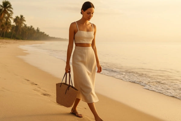 Bolsa de Praia Palha Bruges: A Essência Natural do Verão