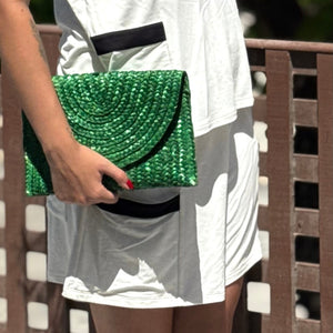 Bolsa Palha Praia Verde Artesanal