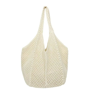 Bolsa Praia Crochê Venezia - Bege Casual