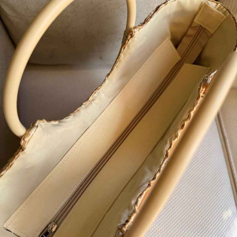 Bolsa Palha Praia com Zíper
