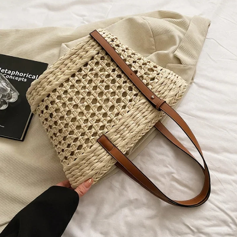 Bolsa Praia Palha em Rattan Aurora