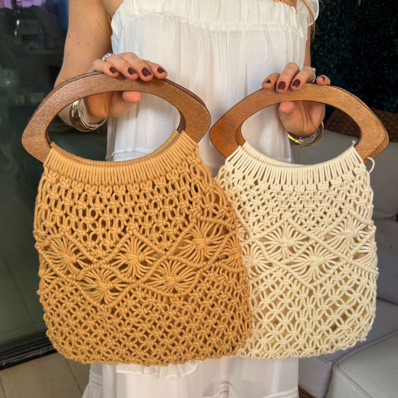 bolsa de croche estilo vintage chic