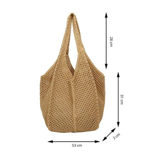 Bolsa Praia Crochê Venezia Medidas