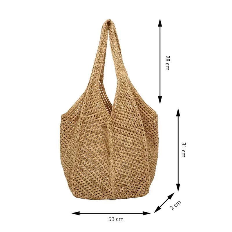 Bolsa Praia Crochê Venezia Medidas