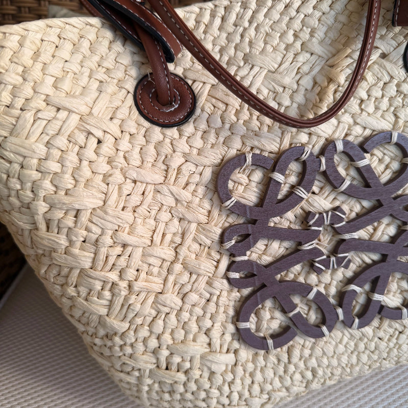 bolsa de palha de praia estilosa e chic