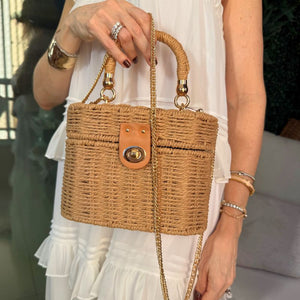 bolsa de palha para noite