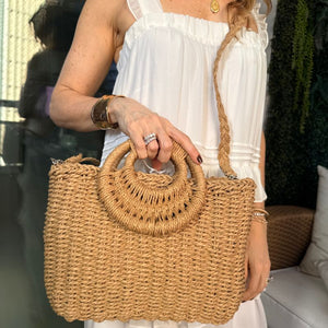 Bolsa de Praia Palha Cáqui