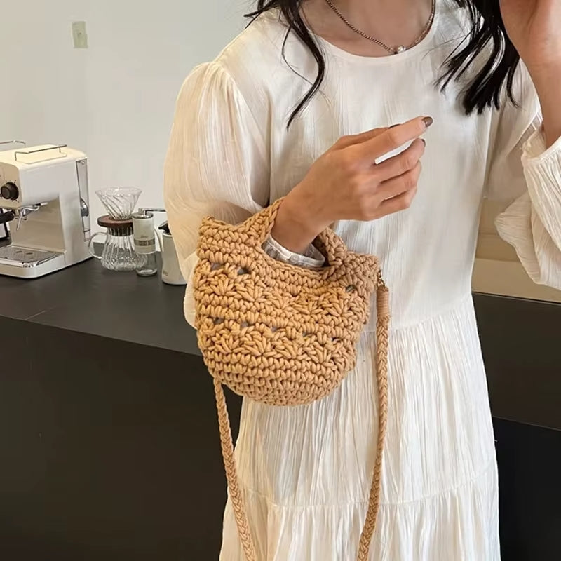 Bolsa de Praia de Crochê Luna