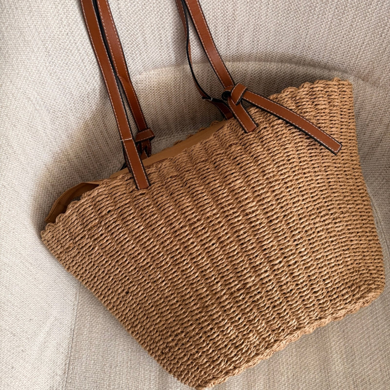Bolsa de Praia Palha Bruges