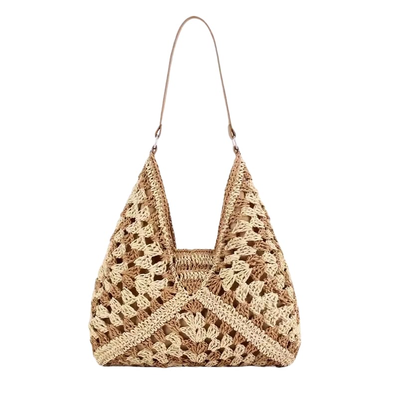 Bolsa de Crochê para Praia Clara – Elegância Artesanal