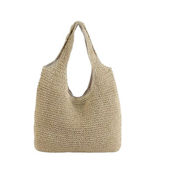 Bolsa de Palha Rattan Bege – Estilo Praia Sofisticado