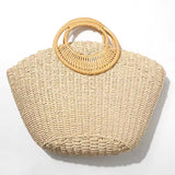 Bolsa de Palha de Praia - Estilo Boho Luxo e Feita à Mão