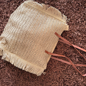 Bolsa Praia Palha Bege 
