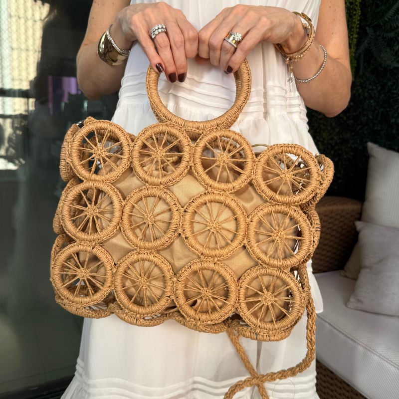 Bolsa Praia Formato Quadrado Vazado